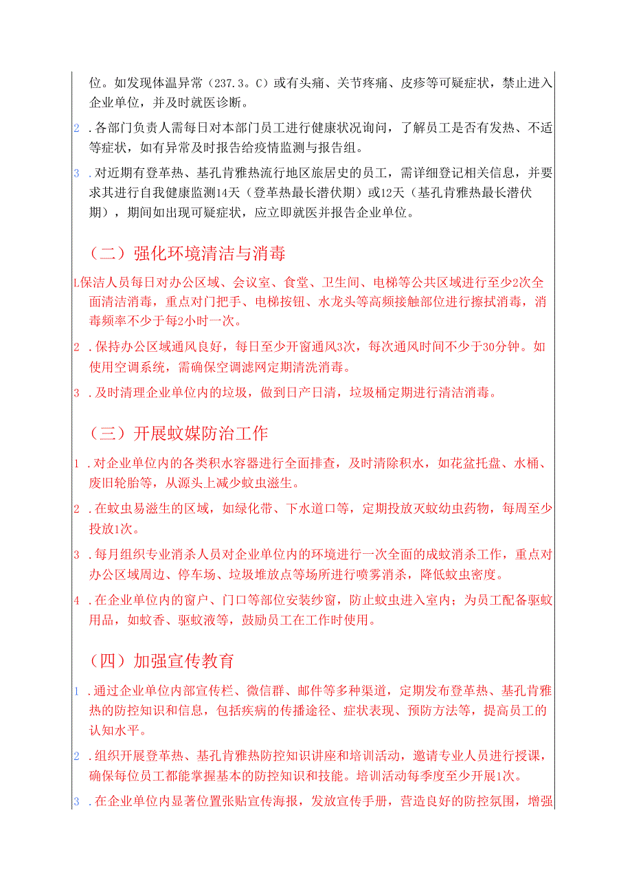 1.企业单位防登革热、基孔肯雅热预案 (最新版).docx_第3页