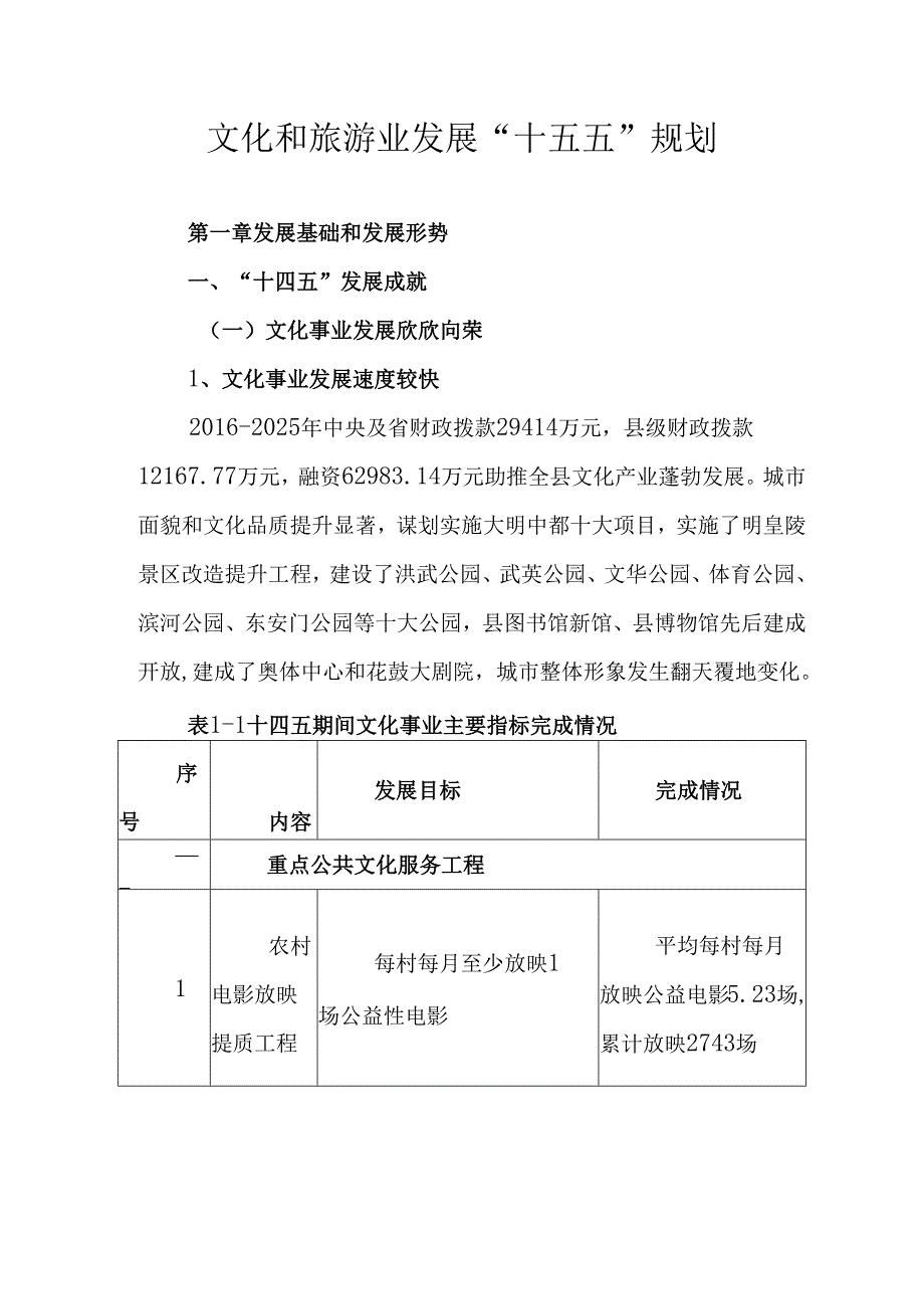 文化和旅游业发展 “十五五”规划.docx_第1页