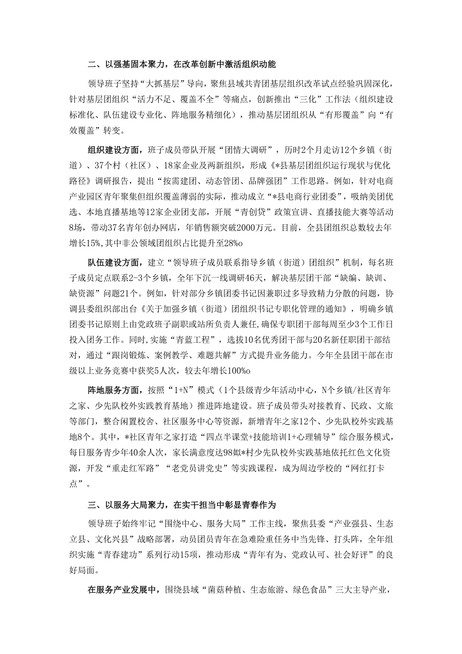 团县委领导班子运行情况报告.docx_第2页