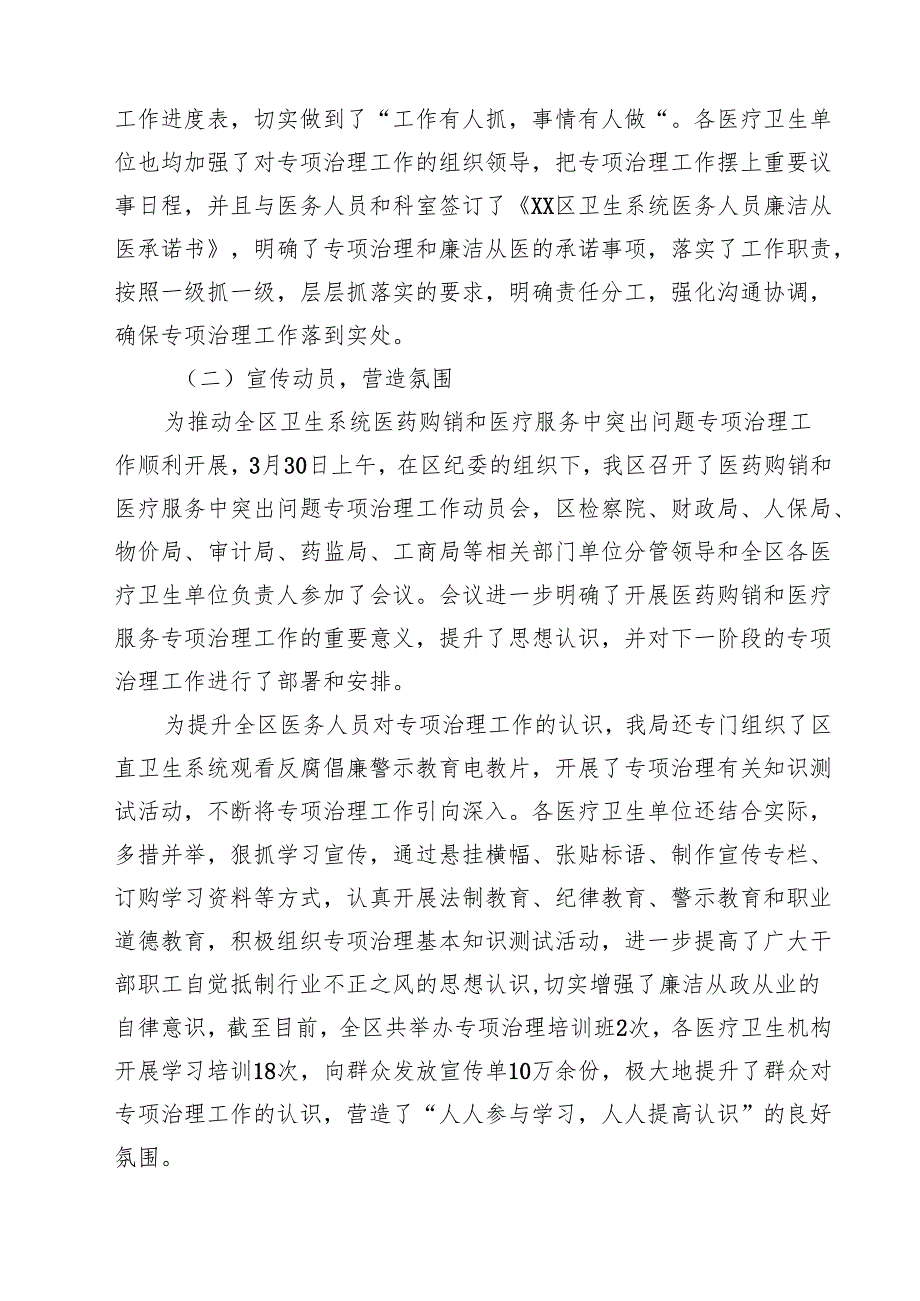 （8篇）医药领域腐败问题集中整治情况汇报精选供参考.docx_第2页