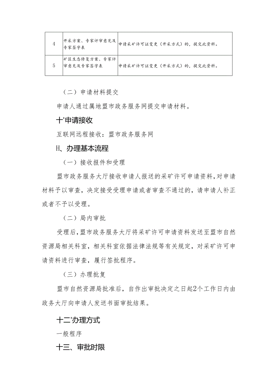 内蒙古自治区采矿许可变更（开采方式）申请临时服务指南.docx_第3页