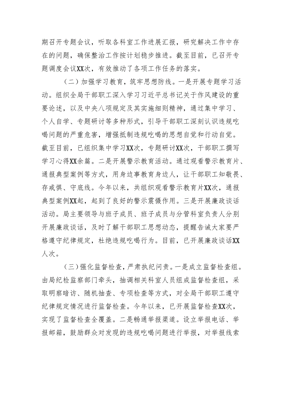市民族宗教事务局违规吃喝专项整治工作进展情况汇报.docx_第2页