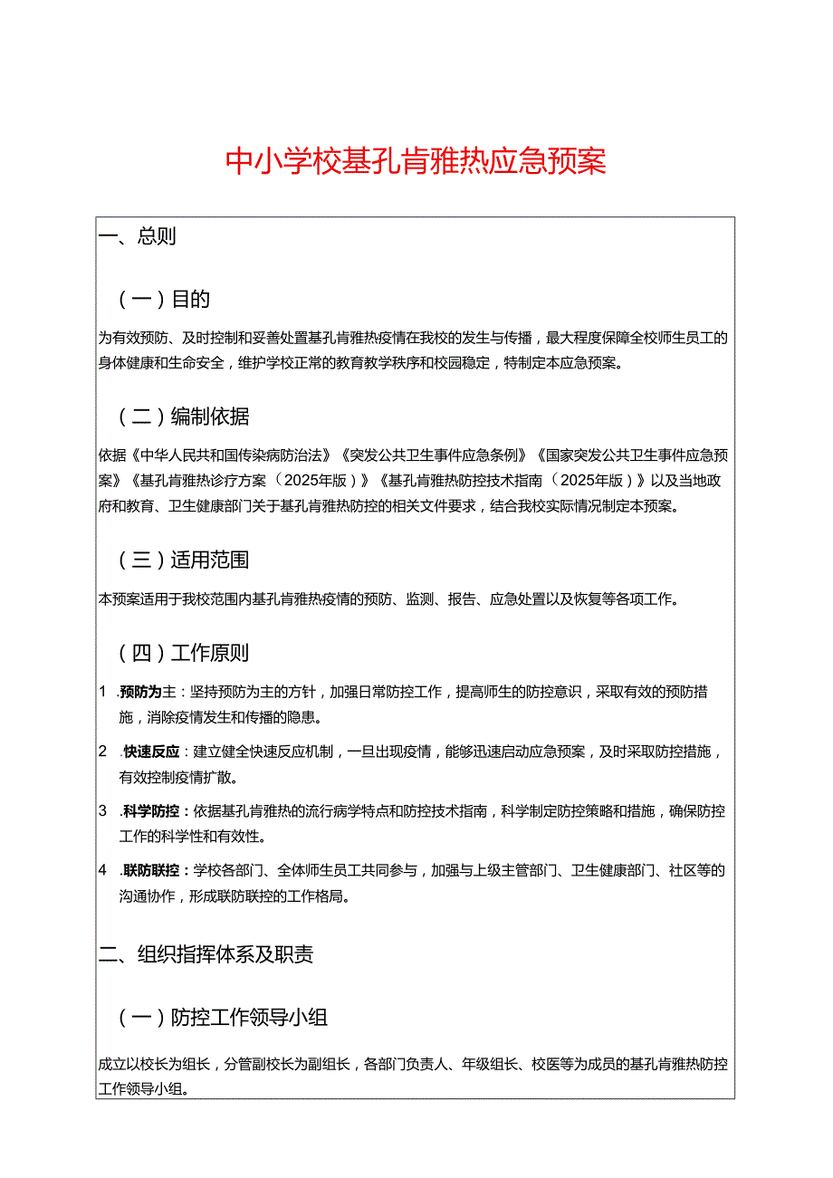 中小学校基孔肯雅热应急预案.docx_第1页