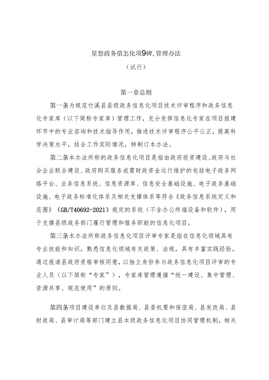 县级政务信息化项目评审管理办法(试行).docx_第1页