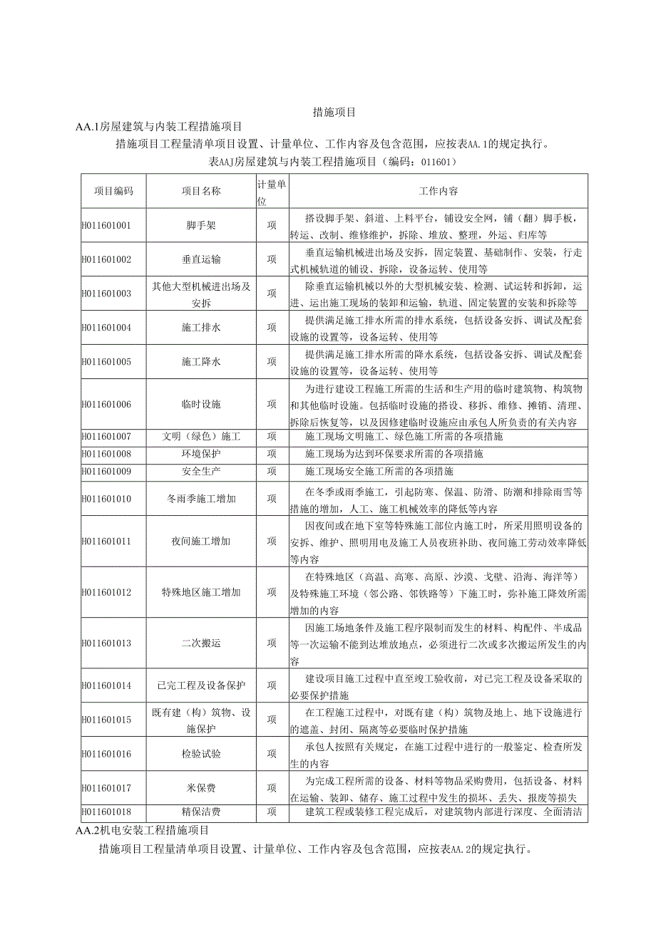 湖北省民用建筑信息模型工程量计算-措施项目.docx_第1页