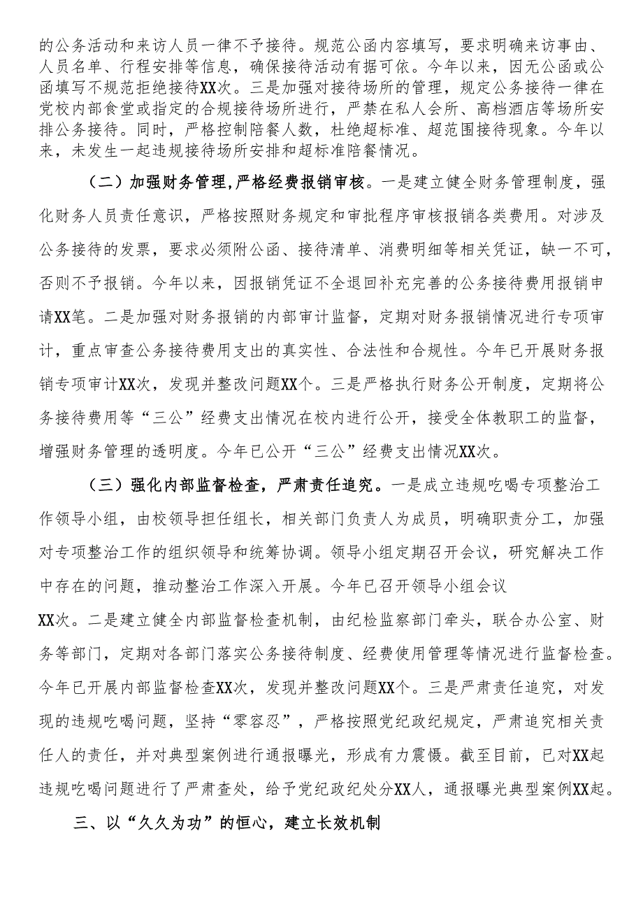 市委党校违规吃喝专项整治工作进展情况汇报.docx_第3页