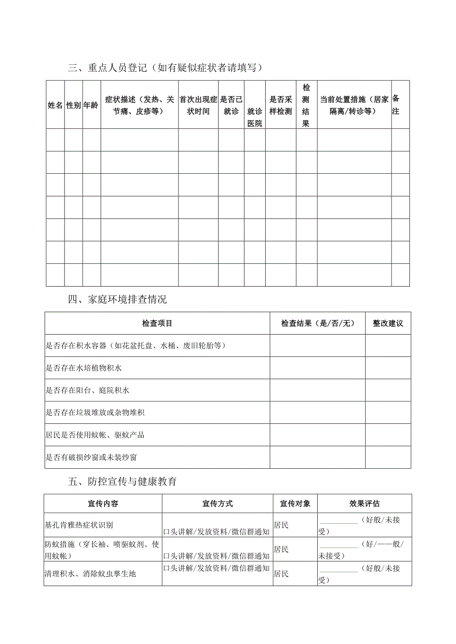 社区基孔肯雅热病例排查登记表.docx_第2页