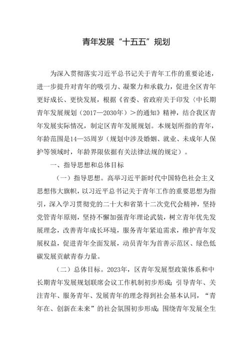 青年发展“十五五”规划.docx