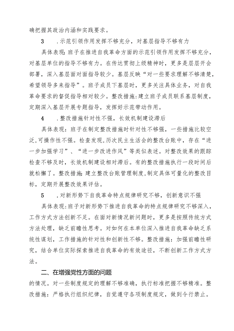 支部“在权力规范运行方面的问题”2025年对照查摆问题清单 （参考范文）.docx_第2页