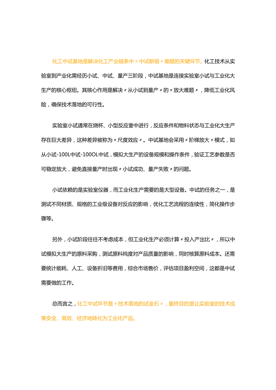 国内化工中试基地运行模式及鼓励政策分析报告.docx_第3页