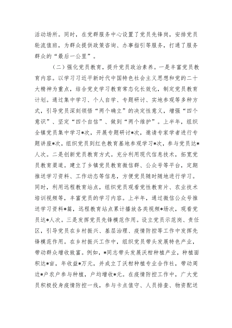 乡镇2025年上半年党建工作情况总结.docx_第2页