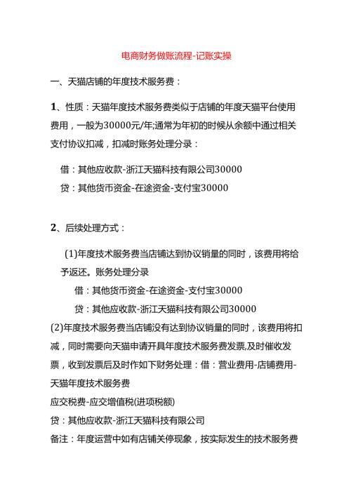 电商财务做账流程-记账实操.docx