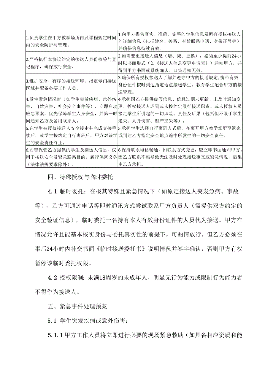 辅导班学生接送安全协议模版.docx_第3页