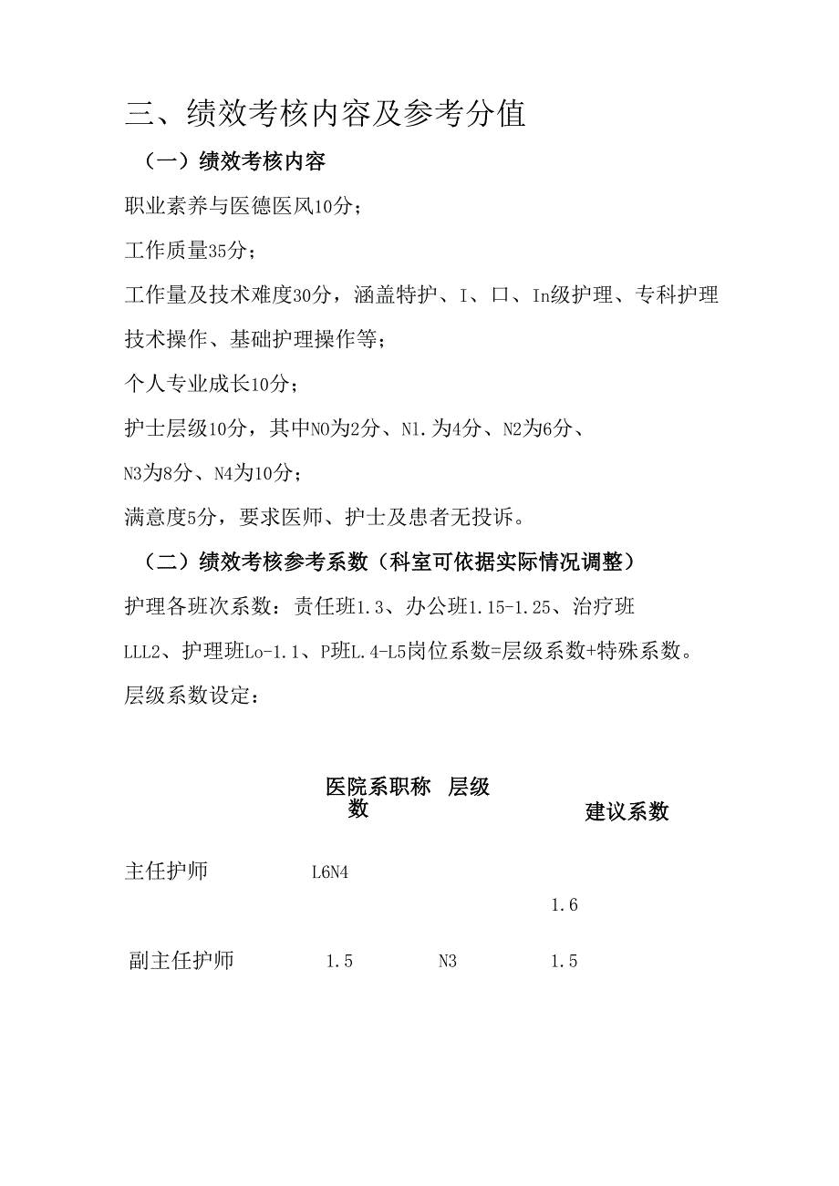关于XX医院护理部护理人员绩效考核方案（精选）.docx_第2页