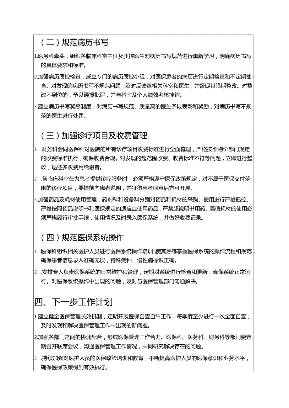 关于医院医保自查自纠整改报告（精选）.docx_第3页