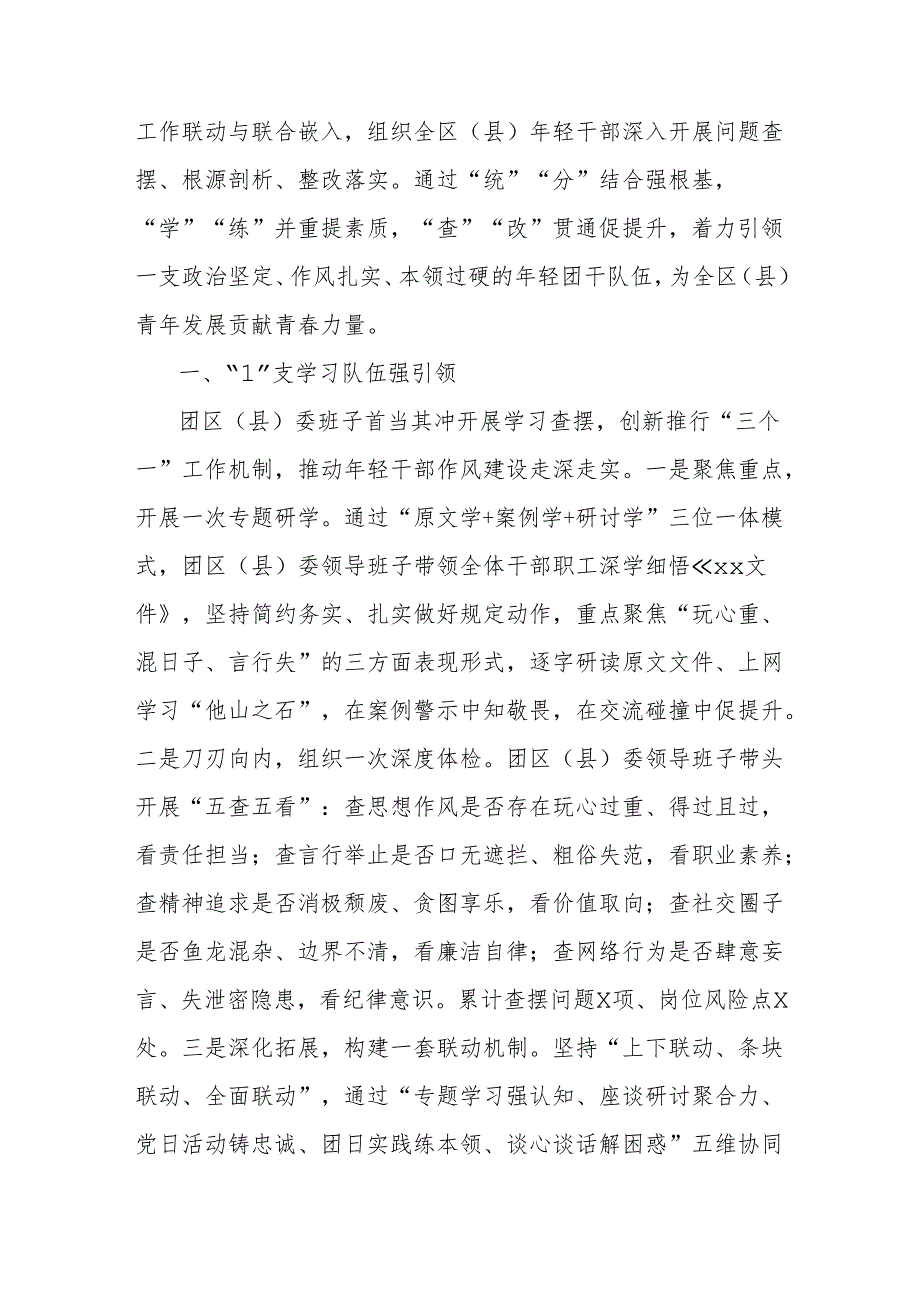 经验汇报：以“1＋N”模式为抓手纵深推进年轻干部作风建设.docx_第2页