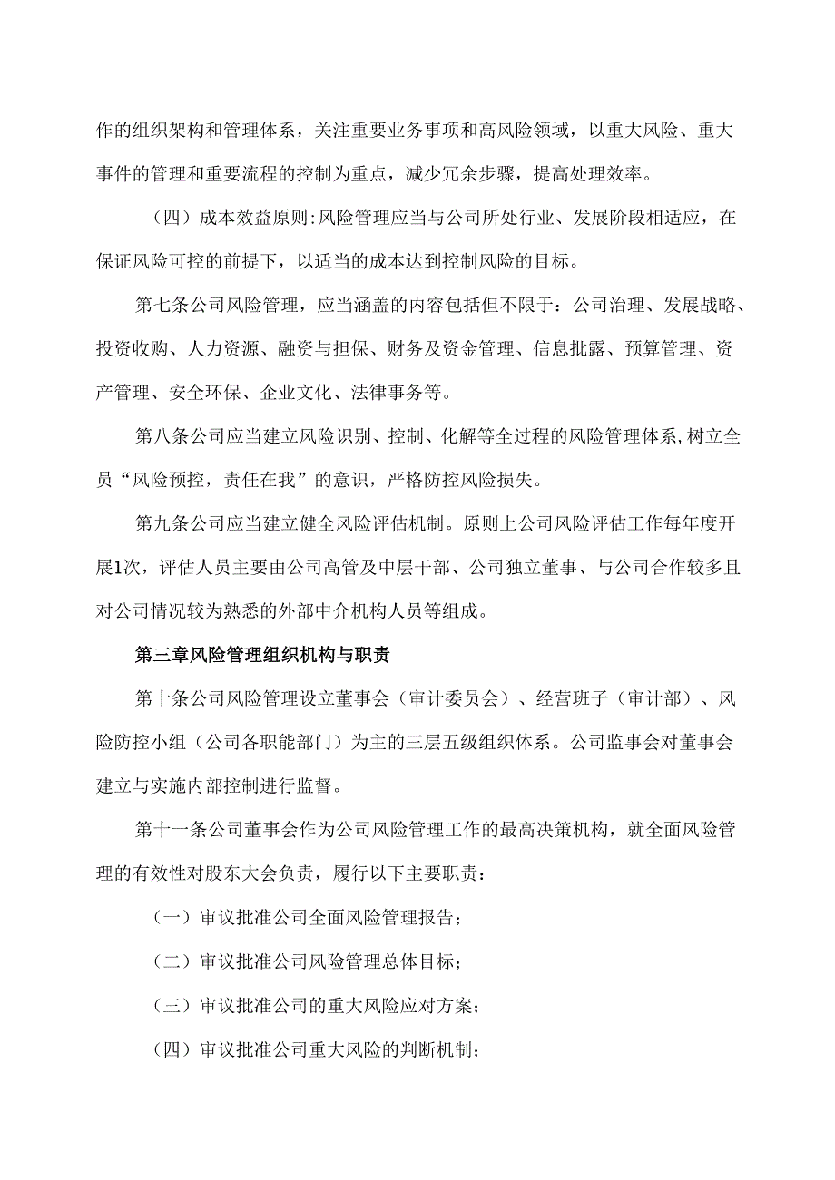 XX能源股份有限公司风险管理办法（2025年）.docx_第3页