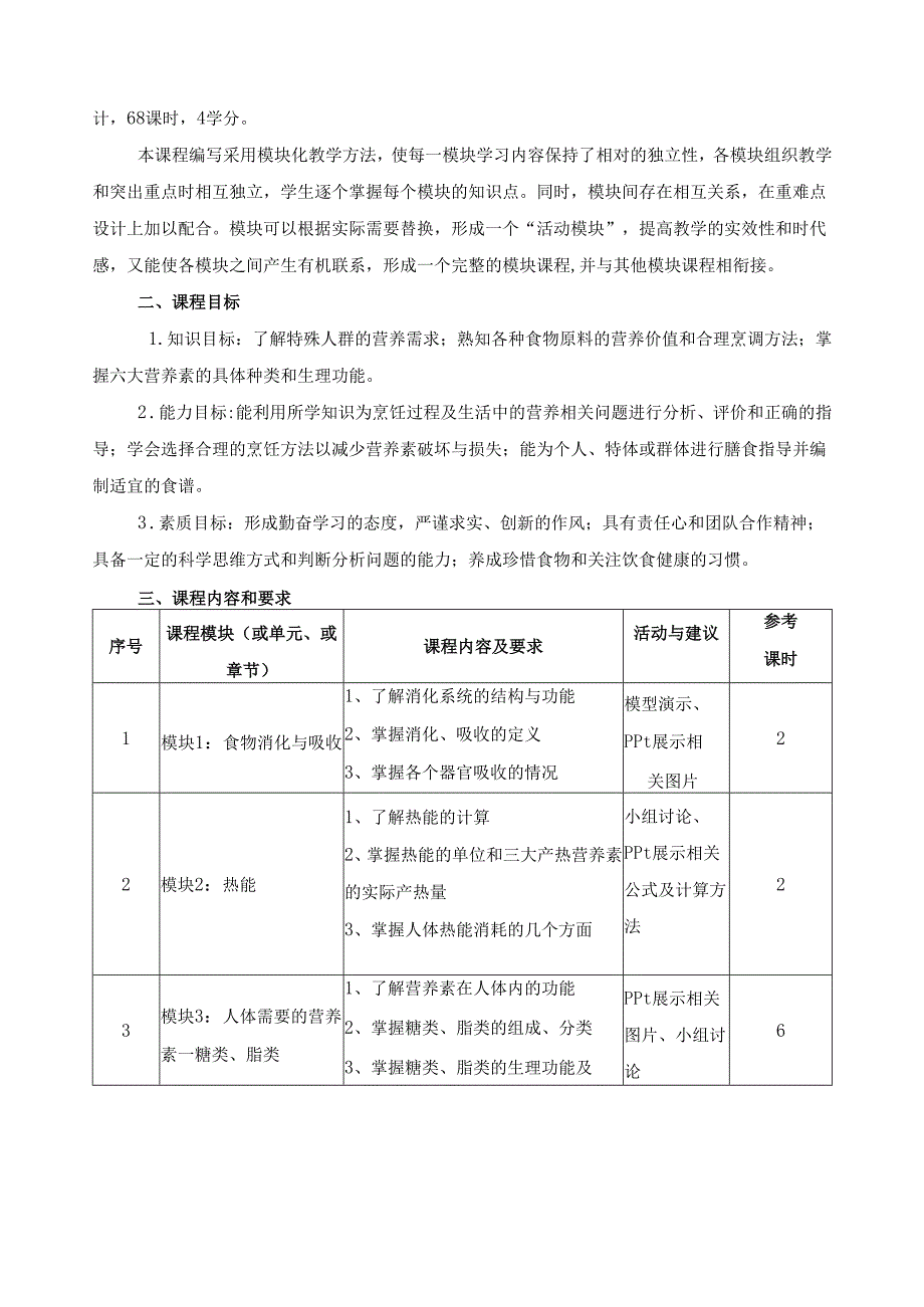 《营养卫生与安全》课程标准.docx_第2页