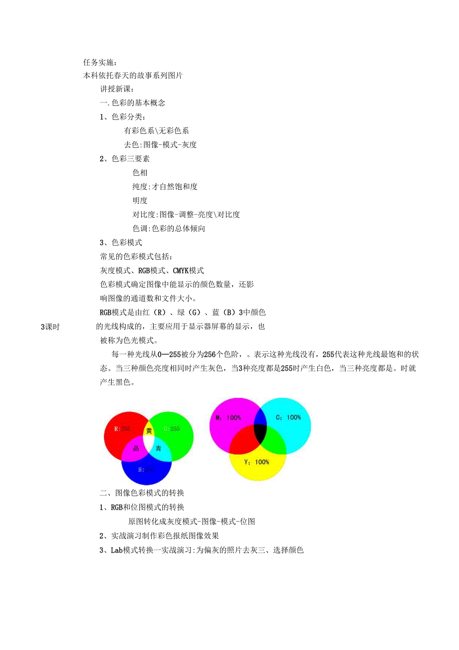 《数字图像处理》课教学设计方案——色彩的基础-春天的故事.docx_第2页