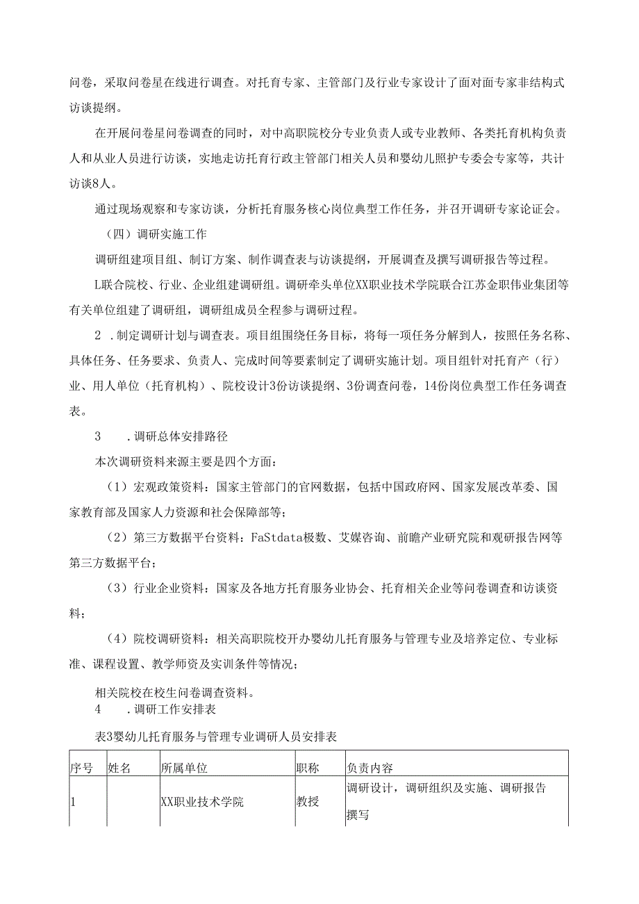 2024年婴幼儿托育服务与管理专业人才培养方案调研报告.docx_第3页