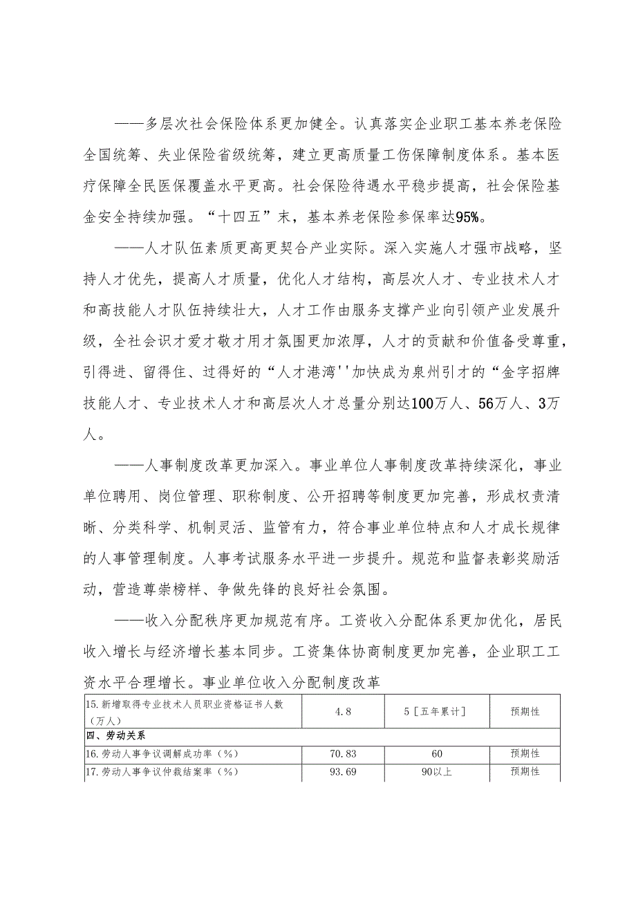 泉州市“十四五”人力资源和社会保障事业发展专项规划.docx_第3页