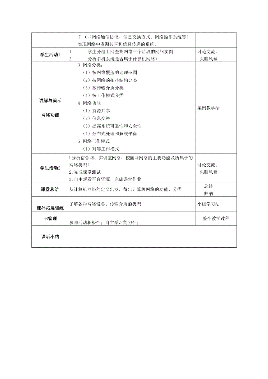《计算机网络基础》教学设计（共13讲）.docx_第2页