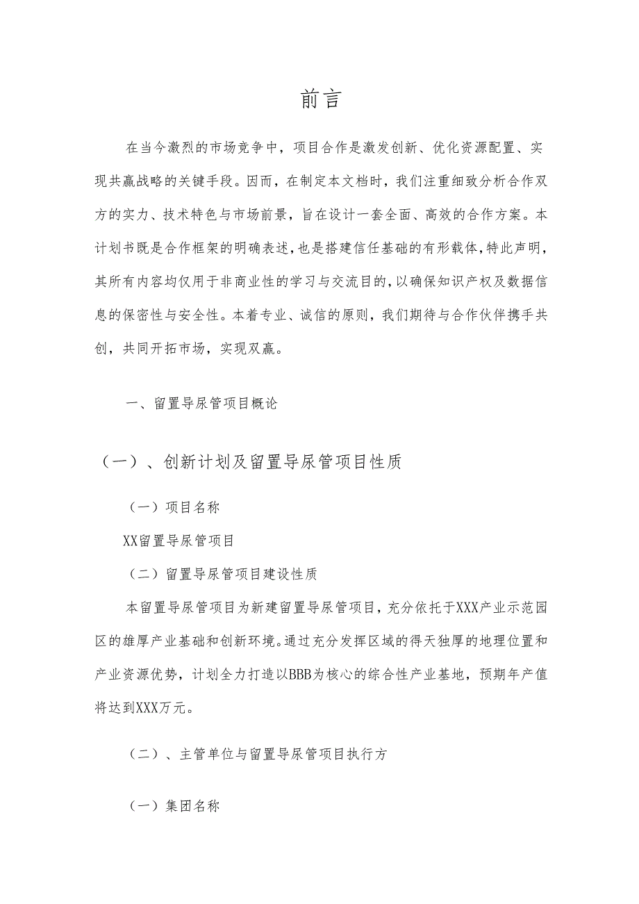 2025年留置导尿管项目发展计划.docx_第3页