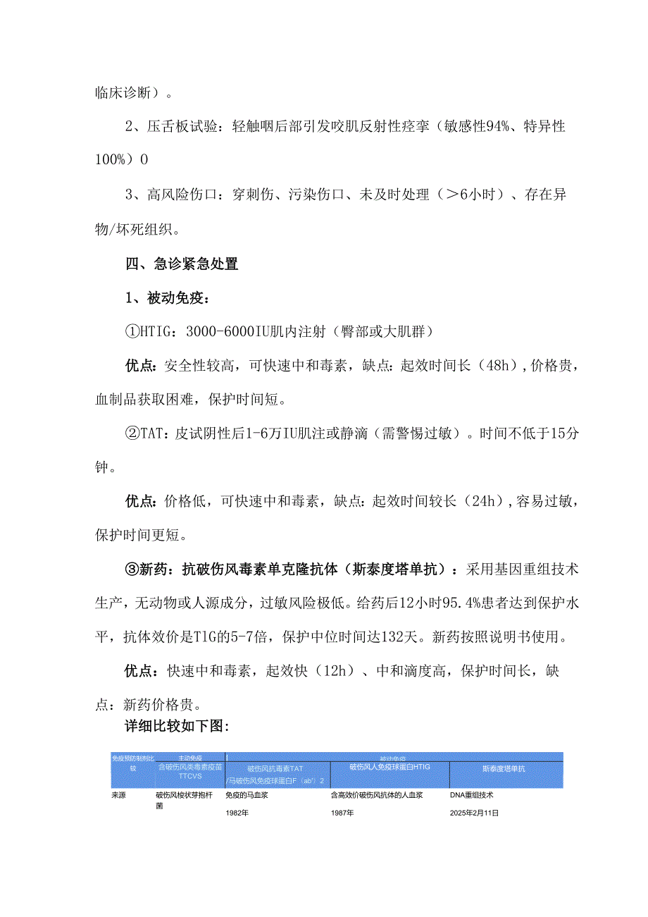 最新版破伤风诊疗规范核心要点（急诊与ICU）.docx_第2页