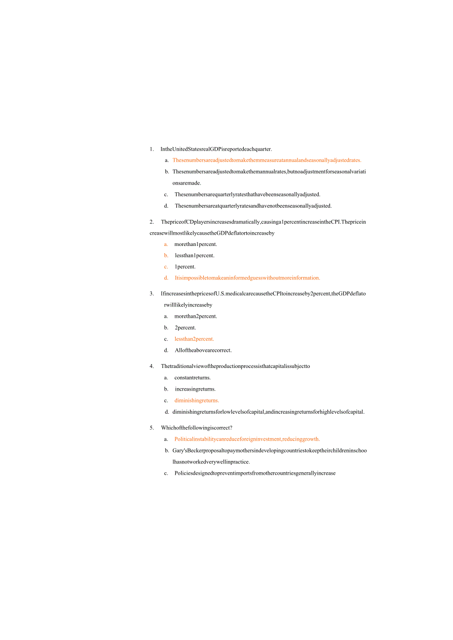 英文版宏观经济学期末考试试卷(附答案).docx_第1页