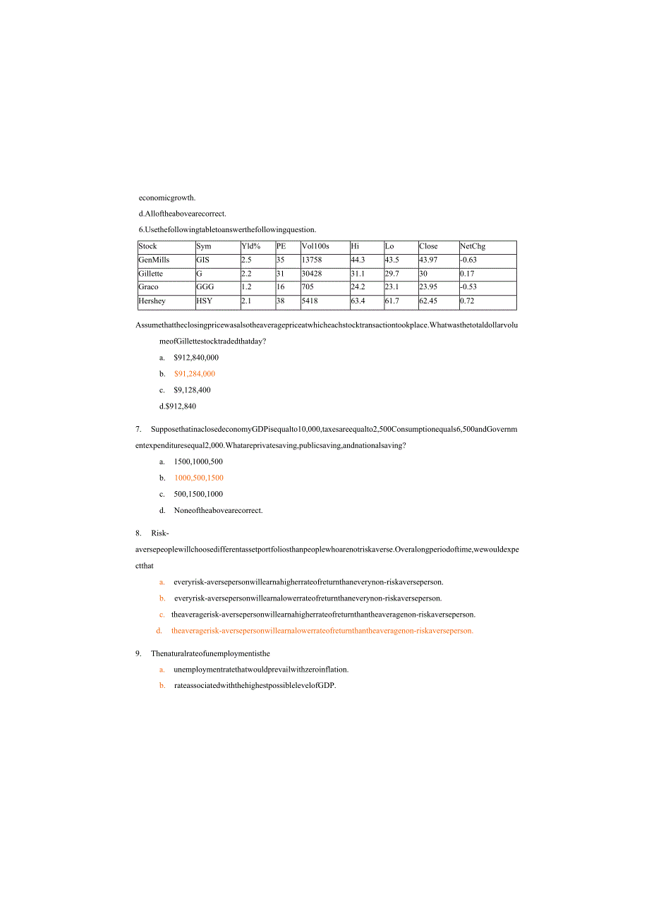 英文版宏观经济学期末考试试卷(附答案).docx_第2页