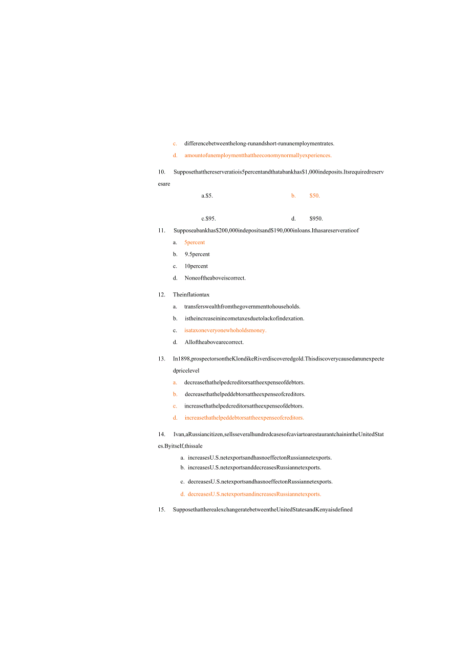 英文版宏观经济学期末考试试卷(附答案).docx_第3页
