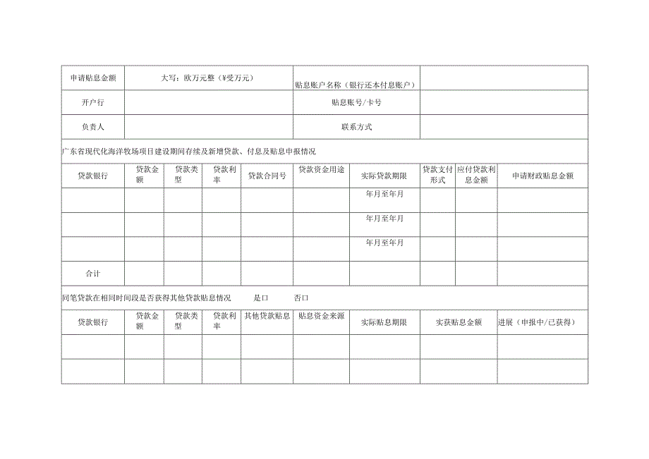 广东省现代化海洋牧场流动资金 贷款贴息申报表.docx_第2页