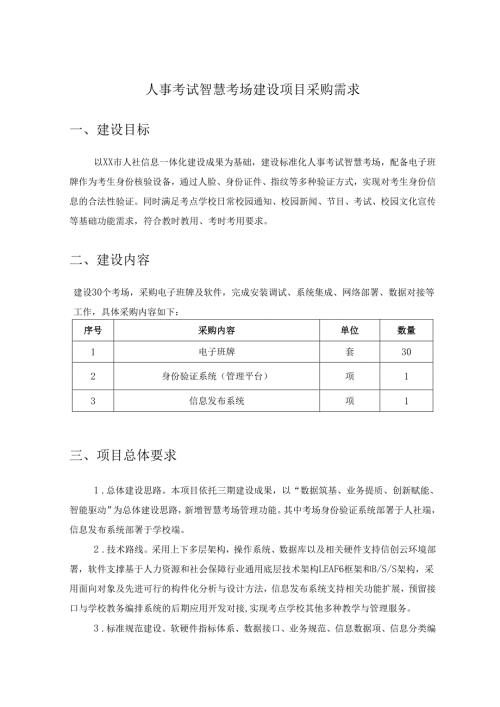 人事考试智慧考场建设项目采购需求.docx