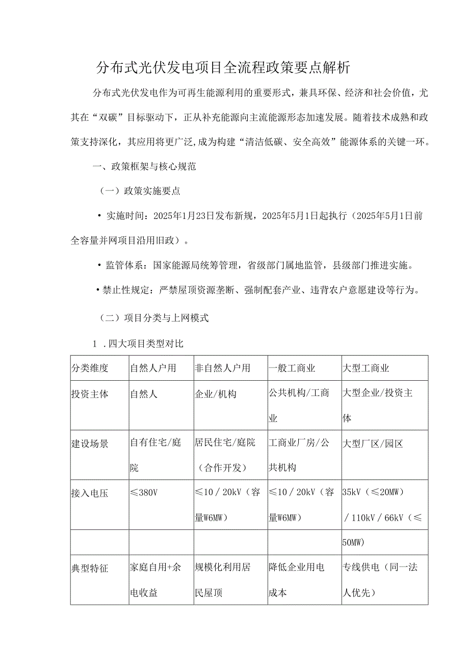 分布式光伏发电项目全流程政策要点解析.docx_第1页