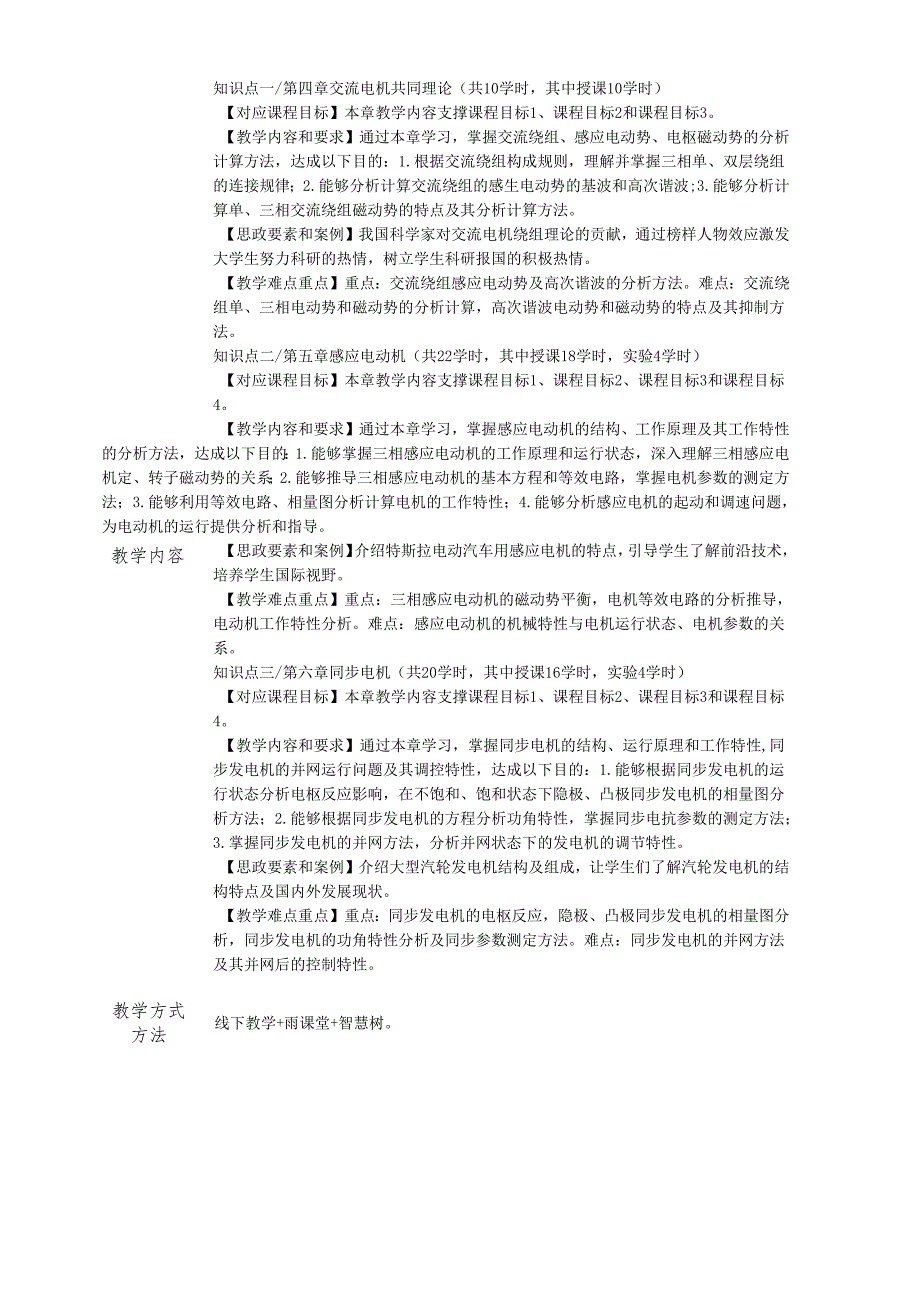 理论课程电机学（2）教学大纲.docx_第2页