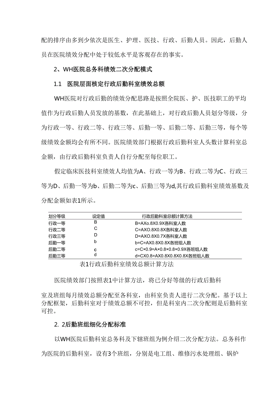 构建公立医院后勤班组绩效二次分配模式实践探索.docx_第2页
