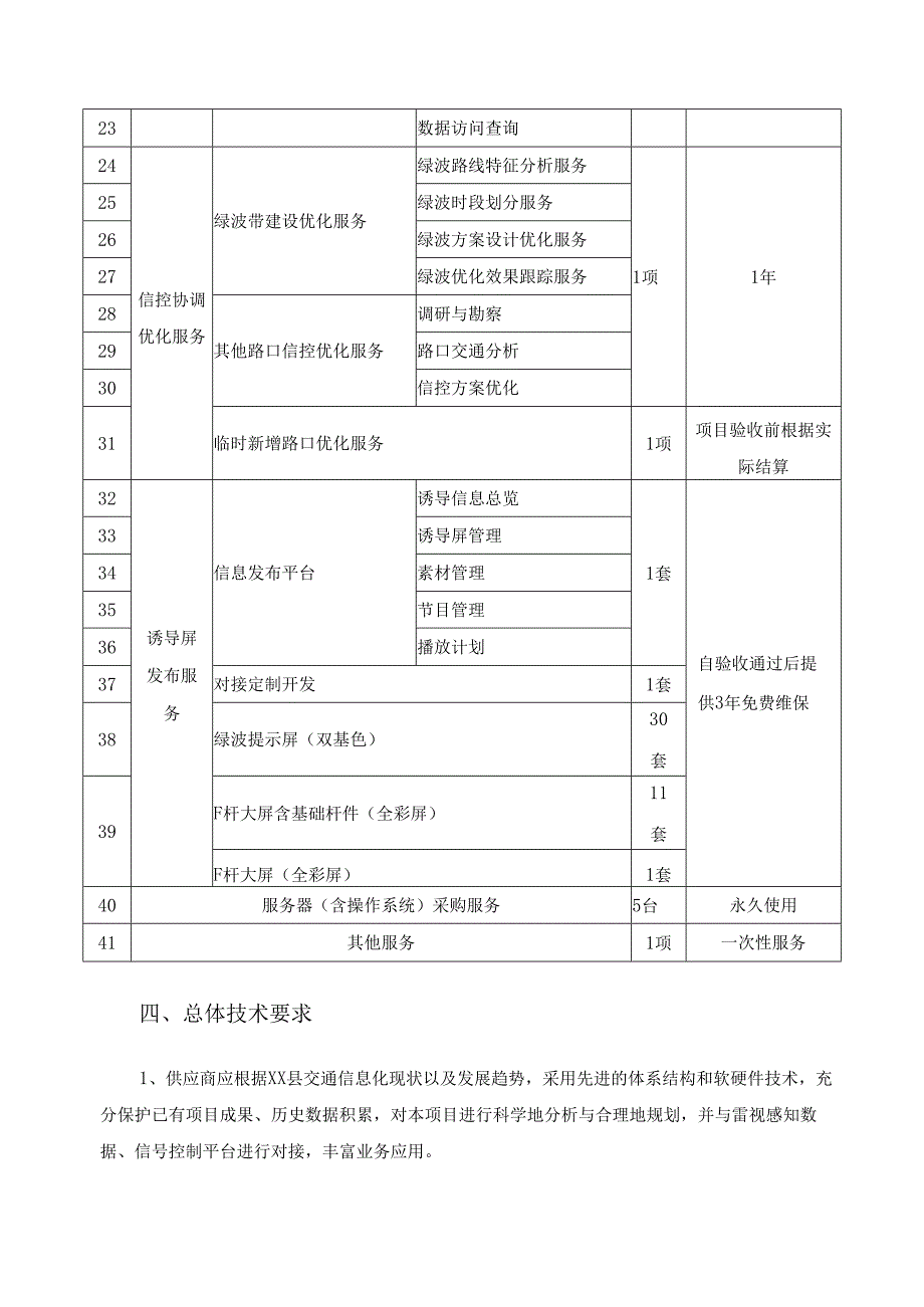 XX县主城区及周边数智绿波项目采购需求.docx_第3页