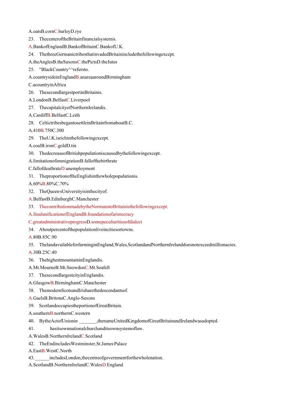 英美概况考试试题集.docx_第2页