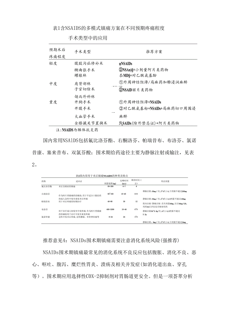 非甾体抗炎药围术期镇痛专家共识（2024年）.docx_第3页