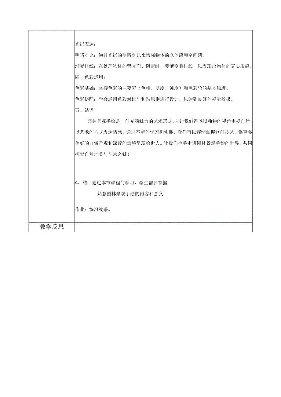 《园林景观手绘技法表现》教案.docx_第2页