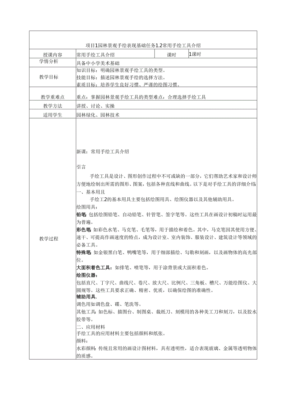 《园林景观手绘技法表现》教案.docx_第3页