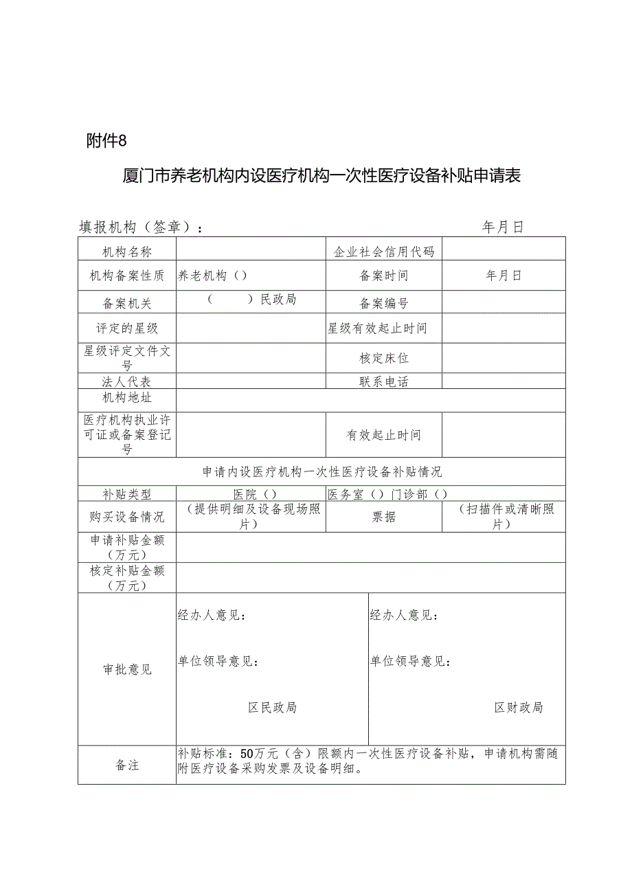 养老机构床位综合责任险补贴申请表.docx_第3页