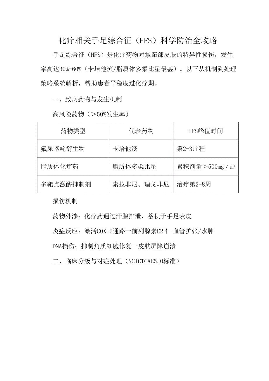 化疗相关手足综合征（HFS）科学防治全攻略.docx_第1页