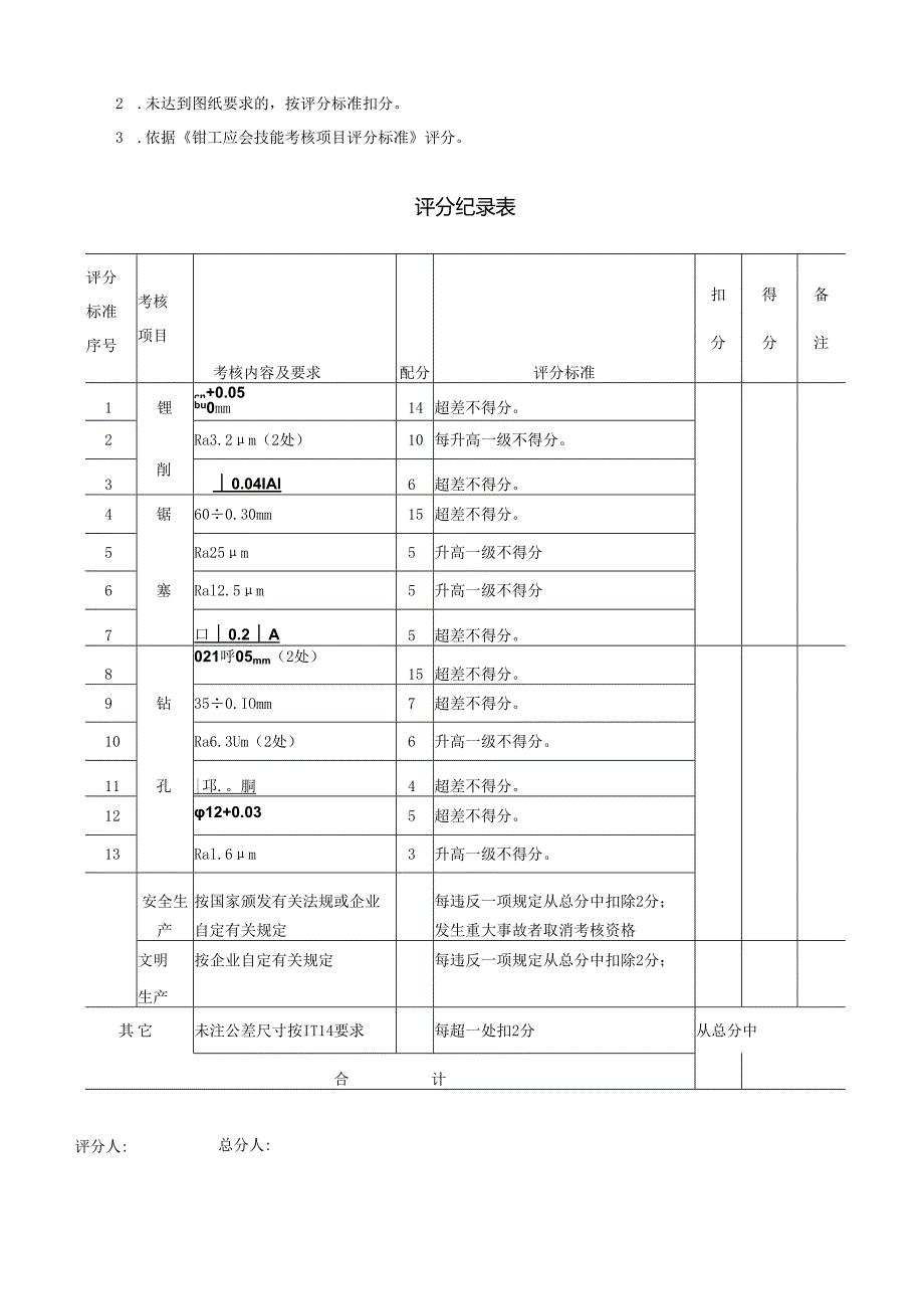 《初级钳工》技能试卷.docx_第2页
