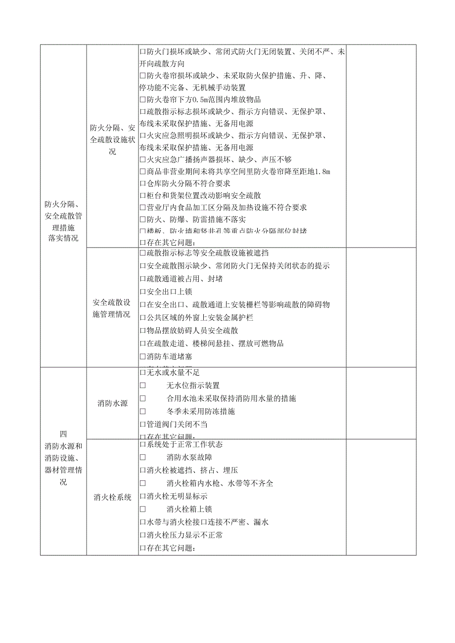 消防安全检查记录表.docx_第2页