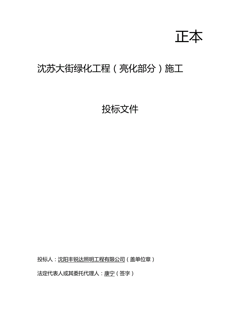 沈苏大街亮化投标文件.docx_第1页