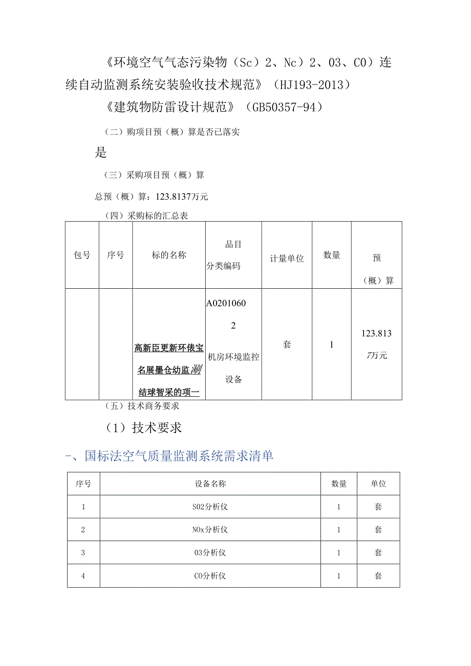 环境空气质量自动监测站设备采购项目需求书.docx_第2页