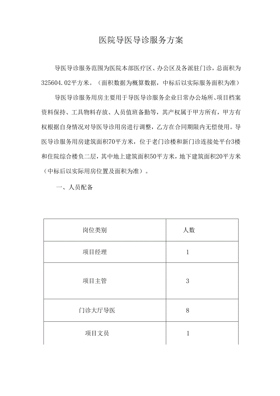 医院导医导诊服务方案.docx_第1页