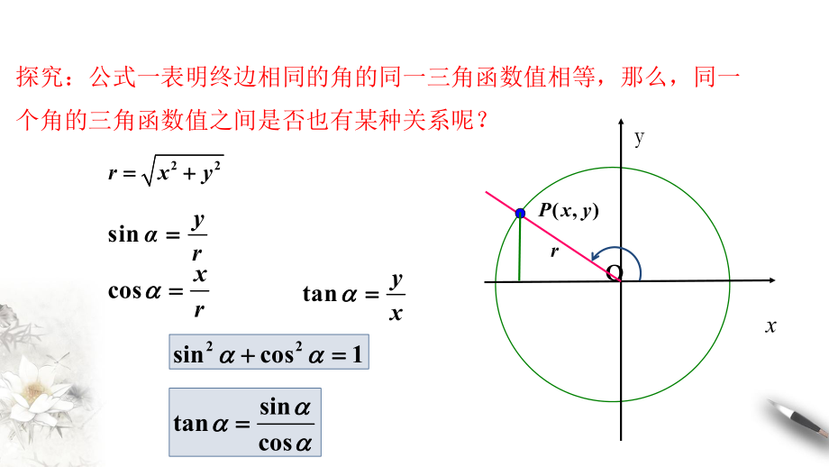 5.2.2 同角三角函数的基本关系 课件（1）(共20张PPT).pptx_第3页