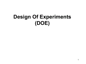 实验设计DOE原版.ppt